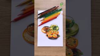 Drawing Food With Pencil ✏️ 😱 shorts [upl. by Agnot]