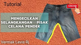 Cara Mengecilkan Lingkar kaki dan Pisak Celana jadi slimfit [upl. by Tevlev181]