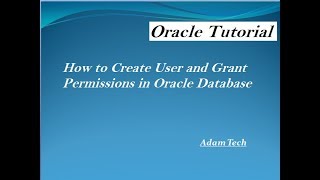 How to Grant All Privileges in Oracle Database [upl. by Nortna]