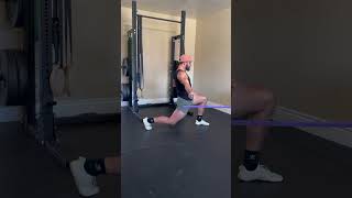 Banded Pulsing Lunge Hip Extension Stretch  Demo [upl. by Ania]