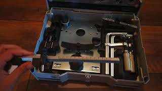 Unpacking  unboxing hole drilling set Festool LR 32SYS 584100 [upl. by Tade]