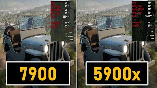 AMD Ryzen 7900 vs 5900X FPS Battle in Popular Titles [upl. by Aiuqram988]