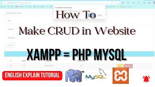 HOW TO MAKE A CRUD DATABASE IN WEBSITE WITH USING PHP amp MYSQL [upl. by Ahtiek]