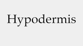 How to Pronounce Hypodermis [upl. by Alikam]