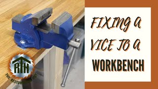 Fitting a Vice to a Workbench  ENGINEERING VICE  TIMBER WORKBENCH [upl. by Asecnarf]