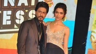 Music Launch Of Chennai Express SRK Ignores Surrogacy Questions [upl. by Ahsaeym682]