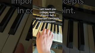 Two important concepts in counterpoint musictheory counterpoint [upl. by Mariel]