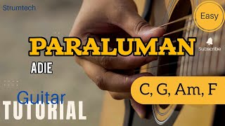 PARALUMAN  ADIE EASY GUITAR STRUMMING  CHORDS [upl. by Ahsinert]