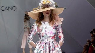 Matilde Cano  Barcelona Bridal Fashion Week 2016  Exclusive [upl. by Aitan]