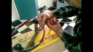 Stringing my tennis racquet [upl. by Layol923]