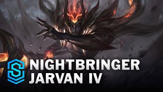 Nightbringer Jarvan Skin Spotlight  League of Legends [upl. by Demeyer501]