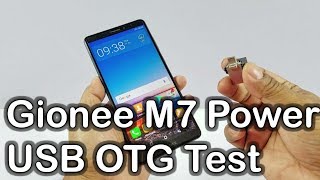 Gionee M7 Power USB OTG Support test  Nothing Wired [upl. by Nyltac814]