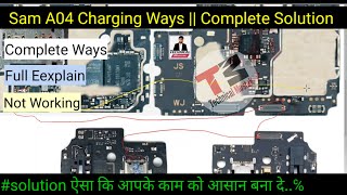 Sam A04 a045f Charging Solution  A04 Charging Ways  Not store  Technical Mustak a04 charging [upl. by Anaib]