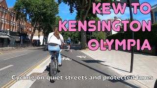 🚲 A perfect way to cycle from Kew to Kensington Olympia [upl. by Jorry]