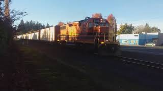 Wednesday afternoon Part 3 Portland amp Western 2316Albany crossing SE 11th ave leaving Hillsboro [upl. by Id]