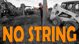 Backsighting Fence Posts with No String  Field Demo [upl. by Aillicsirp]