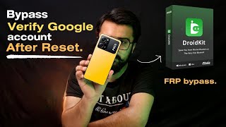 How to Bypass Verify Google Account on Android After Factory Reset using Droidkit⚡️ [upl. by Eirellav4]