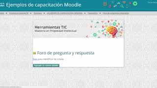 ¿Cómo crear un foro de preguntas y respuestas en Moodle [upl. by Nere]