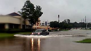 The Woodlands TX Flooding Aug 27 2017 Hurricane Harvey [upl. by Mckenna]