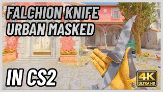 ★ CS2 Falchion Knife Urban Masked  CS2 Knife InGame Showcase 4K [upl. by Cleve]