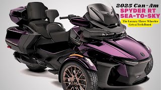 2025 CanAm Spyder RT SeatoSky  The Luxury ThreeWheeler Gets a Tech Boost [upl. by Sabas]