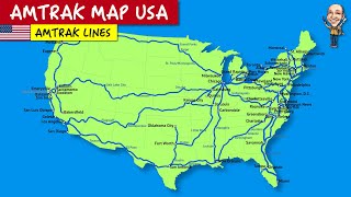 Amtrak map USA Understand Americas train routes [upl. by Etka]