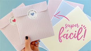 ENVELOPE SACO COM FOLHA A4 FACIL DE FAZER [upl. by Dimitri]