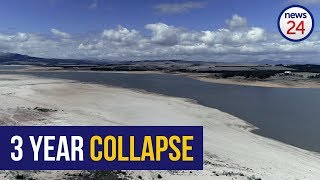 WATCH Theewaterskloof Dams 3 year collapse in 60 seconds [upl. by Aralk]