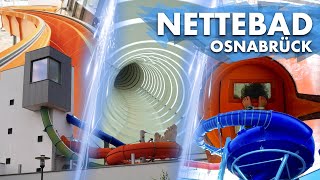 All Water Slides at Nettebad Osnabrück  4K Onride POV [upl. by Giorgio]