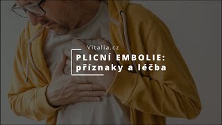 PLICNÍ EMBOLIE Pulmonary embolism Příznaky a léčba [upl. by Araiet81]