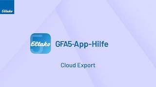 Cloud Export  GFA5App [upl. by Kristopher90]