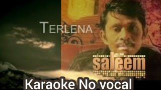 TERLENA  Saleem Karaoke No Vocal Original sound [upl. by Anerb]