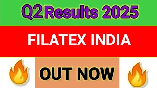 FILATEX INDIA Q2 results 2025  FILATEX INDIA results today  FILATEX INDIA Share News  FolioFN [upl. by Aerdnna]