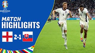 England vs Slovakia  21  Highlights  UEFA Euro 2024  jude bellingham goal [upl. by Ailices162]