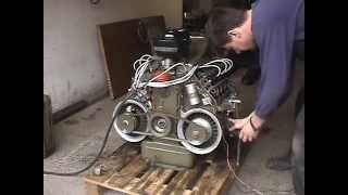 vzduchem chlazený Motor TATRA 603 V8 aircooled engine první start [upl. by Rett]