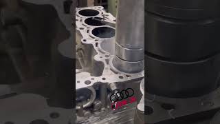 Audi RS3 engine block machiningmachiningturning enginemanualmachinist [upl. by Adnak]