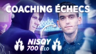 Coaching échecs avec Nisqy  600 Elo [upl. by Ynahirb327]