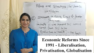 Economic Reforms Since 1991  Liberalisation Privatisation Globalisation [upl. by Florry2]