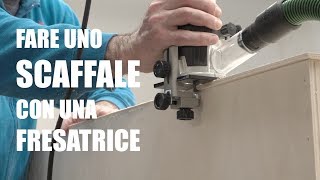 COME FARE UNO SCAFFALE SEMPLICE  Fresatrice  banco sega  Progetto fai da te e bricolage [upl. by Ojok]