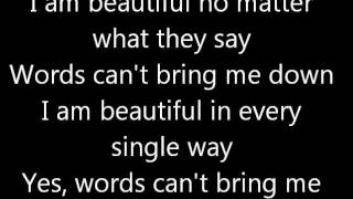 Beautiful christina aguilera lyrics [upl. by Ameerak]