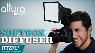 Flash Diffuser Light Softbox by Altura Photo  Review [upl. by Sosthena]