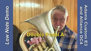 Euphonium Super Low Notes  Demonstration Below the Range of the Instrument [upl. by Acissey374]