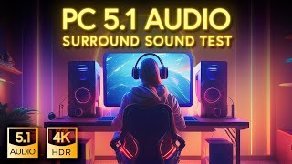 PC 51 Surround sound Test  Immersive 3D PC audio Demo [upl. by Bradwell432]