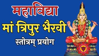 MAHAVIDYA MAA TRIPUR BHAIRAVI STOTRAM ।।महाविद्या मां त्रिपुर भैरवी स्तोत्रम् ।। [upl. by Nawat809]