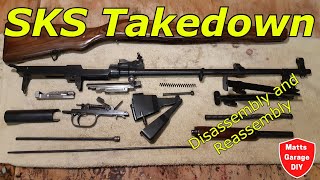 SKS disassembly and cleaning [upl. by Tilda]