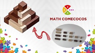 Puzzle de Madera Pirámide  Rompecabezas  MATH COMECOCOS [upl. by Ainattirb]