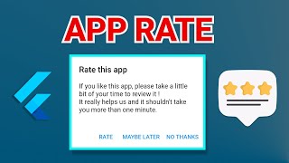 Flutter in App Rating Prompt  Deep Dive  Android and iOS  2022 [upl. by Nimocks975]