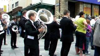 Backworth Colliery Band play Slaidburn at Durham Miners Gala 9 July 2011 [upl. by Aivilys]