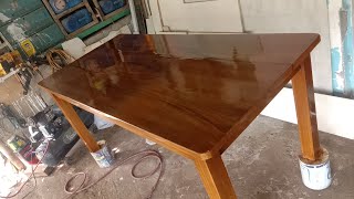 dining table restoration duco varnish [upl. by Trebbor]