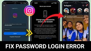 How to Fix Instagram Change Your Password To Secure Your Account Instagram Login Error [upl. by Eikcim212]